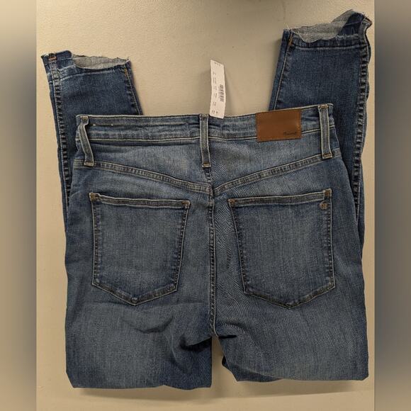 New nwt Madewell jeans curvy high rise skinny sz31 (12) drop step hem edition - Picture 6 of 11
